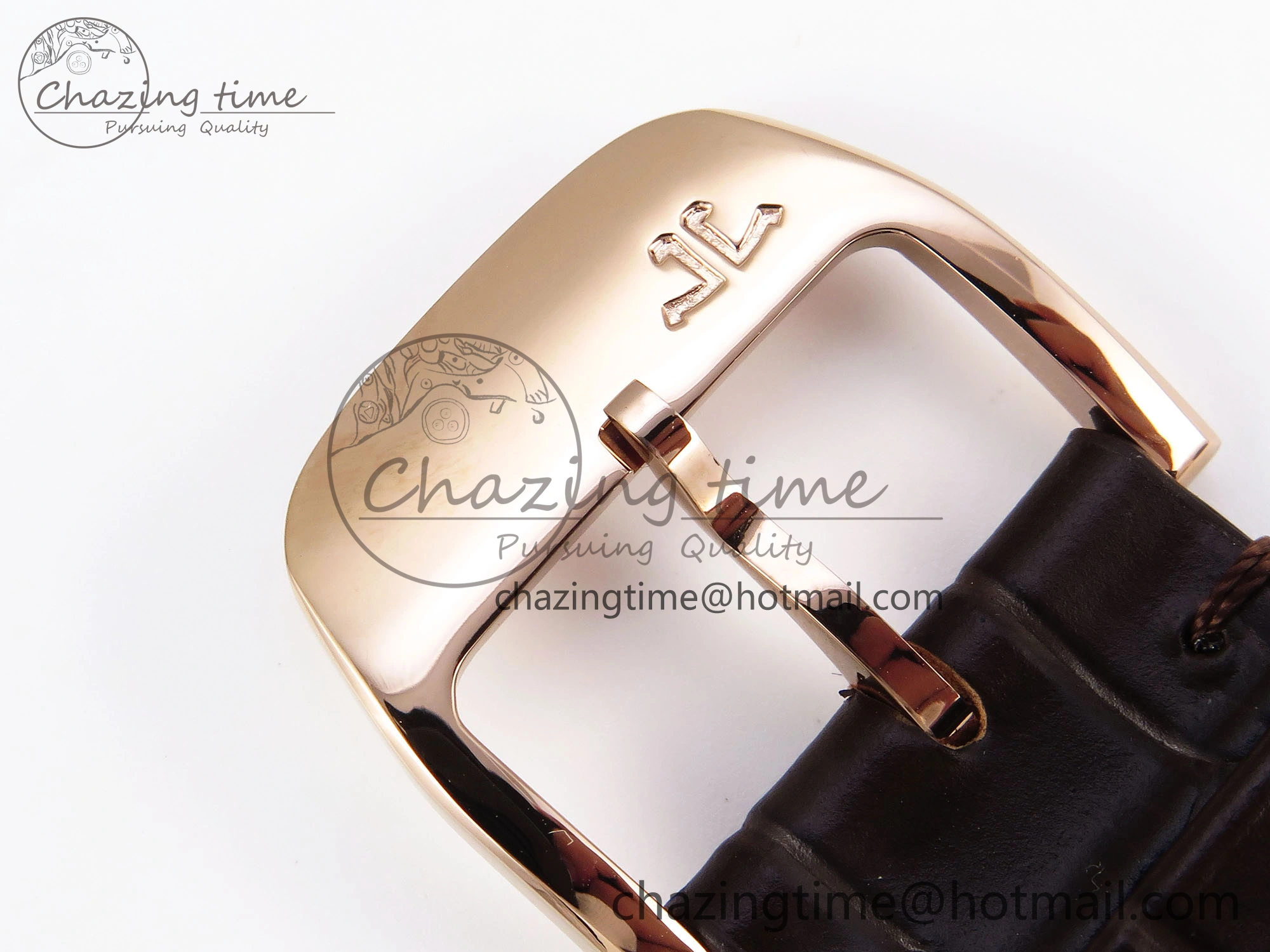 Premium MASTER ULTRA THIN MOON RG APSF 1:1 BEST EDITION WHITE DIAL DIAMONDS BEZEL ON BROWN LEATHER STRAP SA925 SUPER CLONE 7415