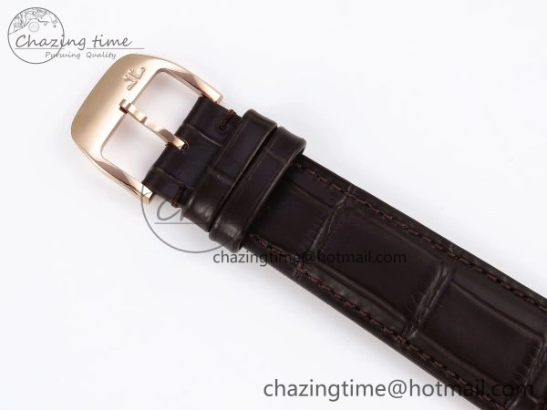 MASTER ULTRA THIN MOON RG APSF 1:1 BEST EDITION WHITE DIAL ON BROWN LEATHER STRAP SA925 SUPER CLONE Comfortable 7414