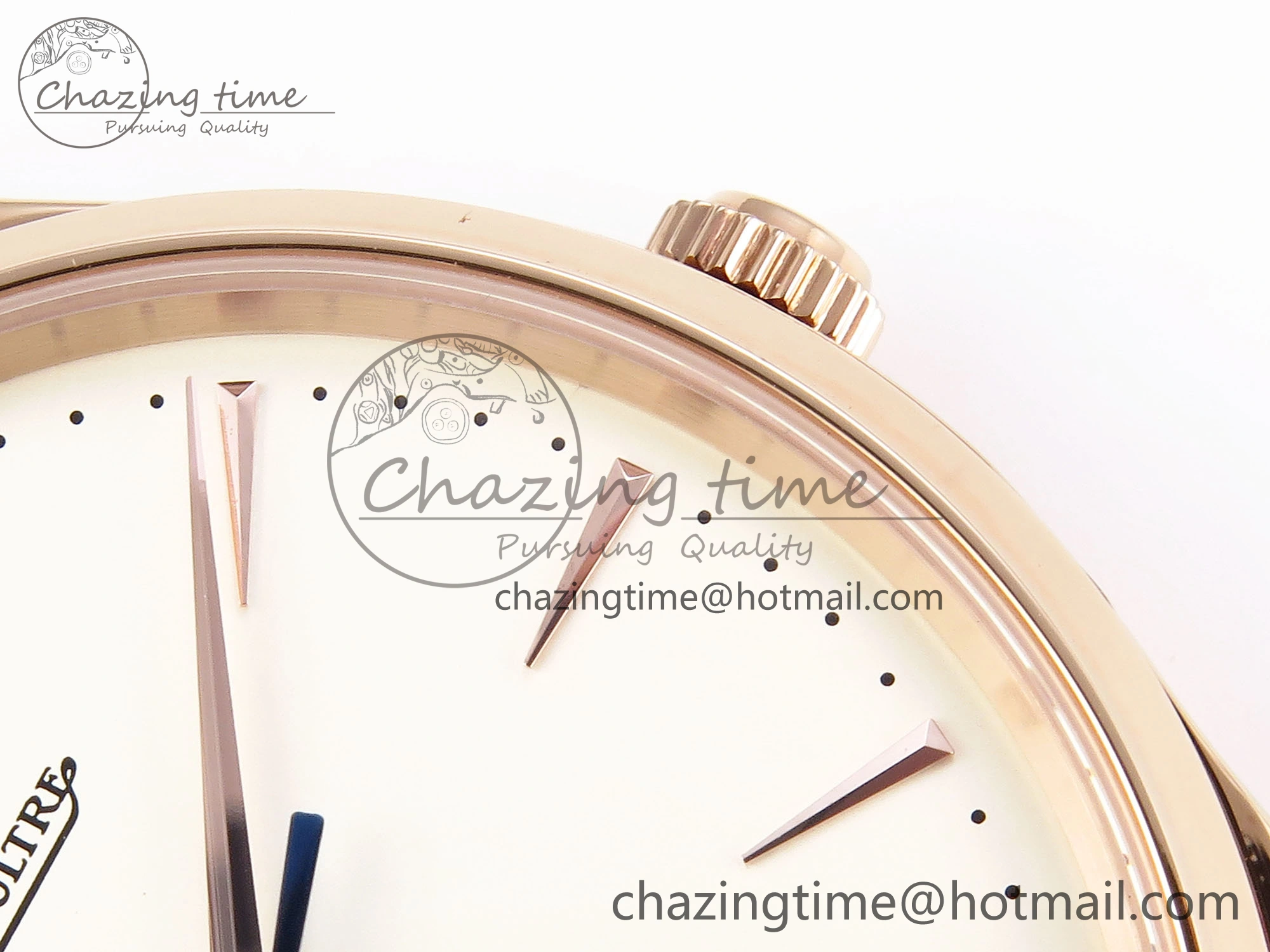 MASTER ULTRA THIN MOON RG APSF 1:1 BEST EDITION WHITE DIAL ON BROWN LEATHER STRAP SA925 SUPER CLONE Comfortable 7414