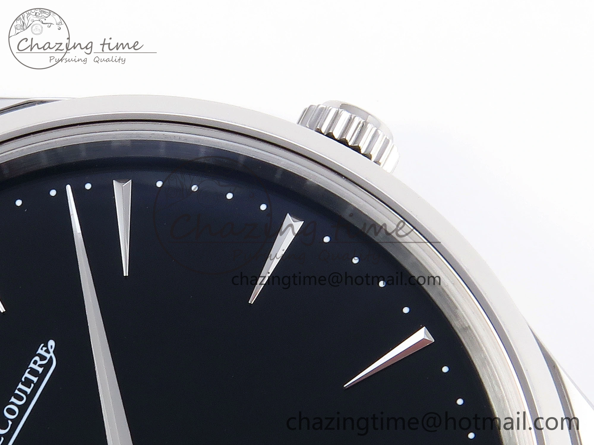 MASTER ULTRA THIN MOON SS APSF 1:1 BEST EDITION BLACK DIAL ON BLACK LEATHER STRAP SA925 SUPER CLONE OnTrend 7411