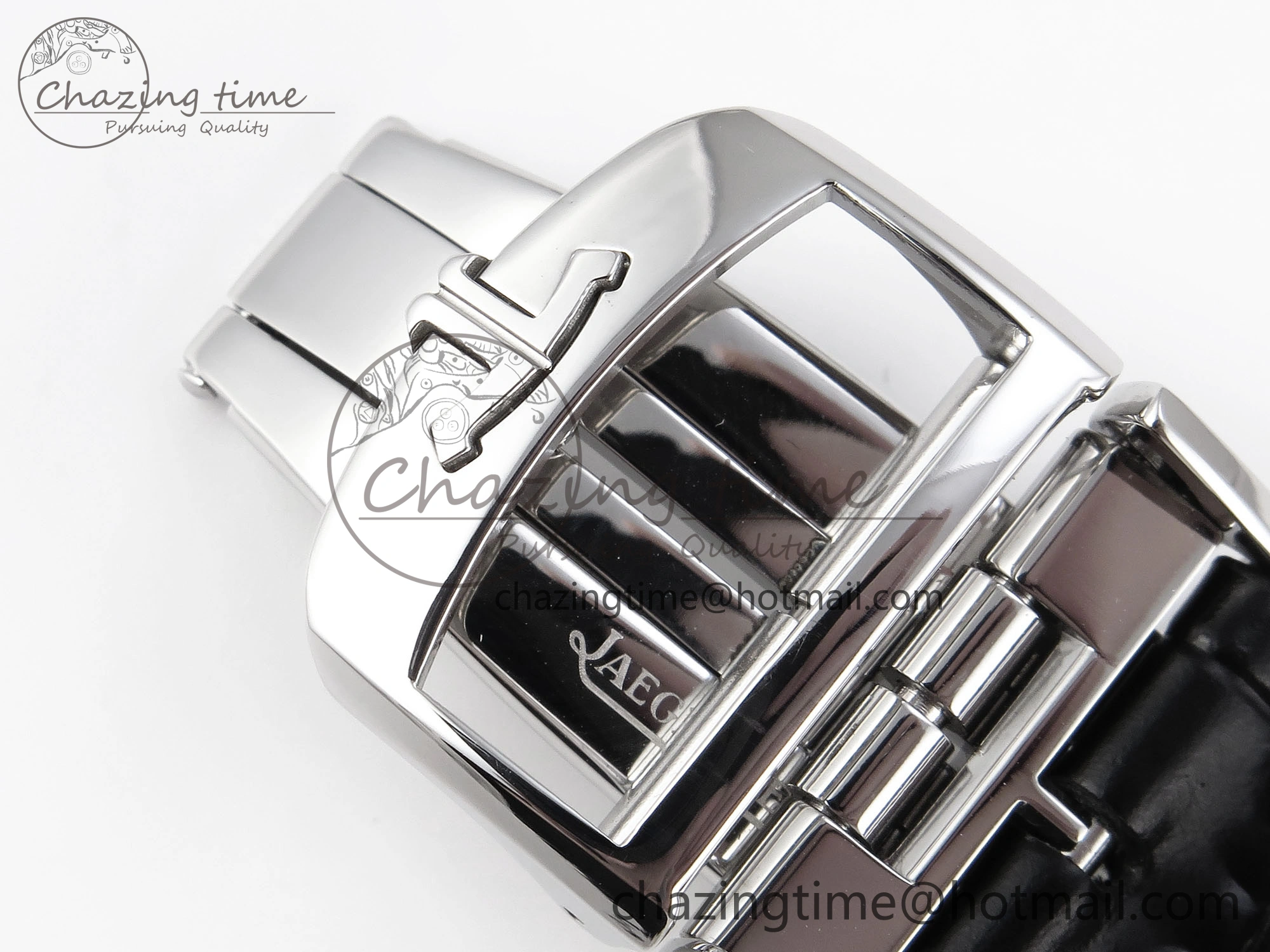 Classic MASTER ULTRA THIN MOON SS APSF 1:1 BEST EDITION SILVER DIAL ON BLACK LEATHER STRAP SA925 SUPER CLONE 7413