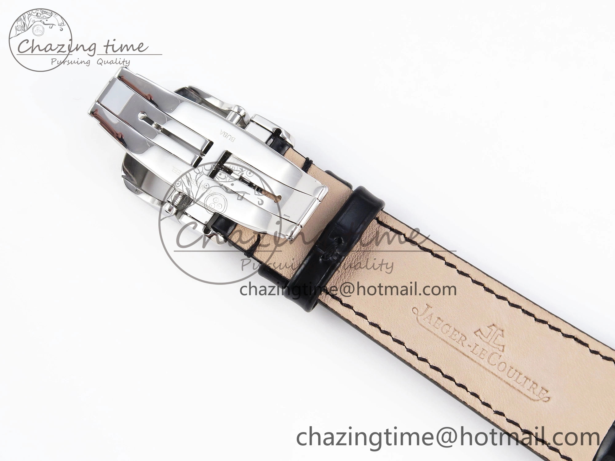 Classic MASTER ULTRA THIN MOON SS APSF 1:1 BEST EDITION SILVER DIAL ON BLACK LEATHER STRAP SA925 SUPER CLONE 7413