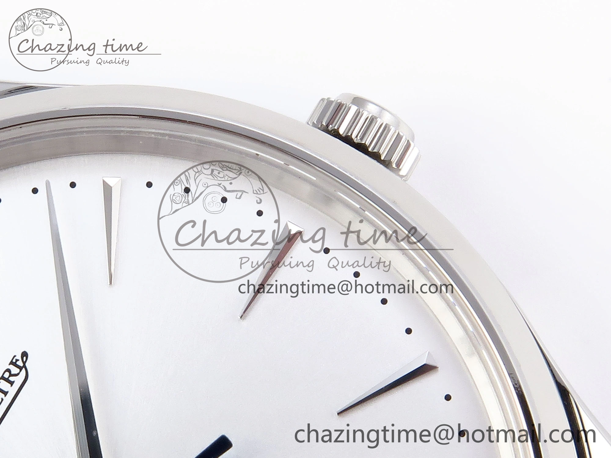 Classic MASTER ULTRA THIN MOON SS APSF 1:1 BEST EDITION SILVER DIAL ON BLACK LEATHER STRAP SA925 SUPER CLONE 7413