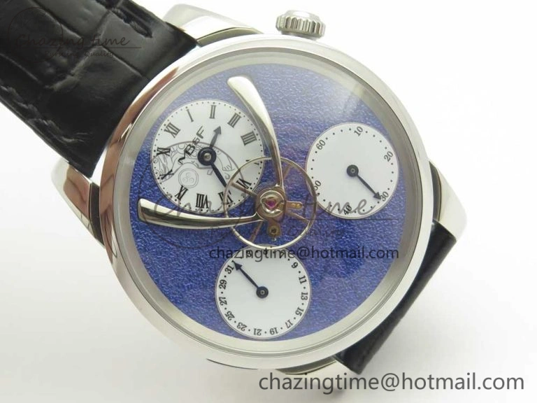 MB&F Legacy Machine Split Escapement CYF Best Edition Blue Dial On Black Leather Strap SmartChoice 7590