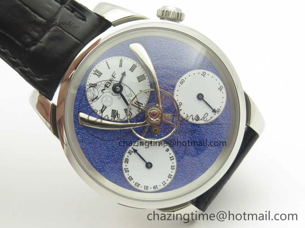 MB&F Legacy Machine Split Escapement CYF Best Edition Blue Dial On Black Leather Strap SmartChoice 7590