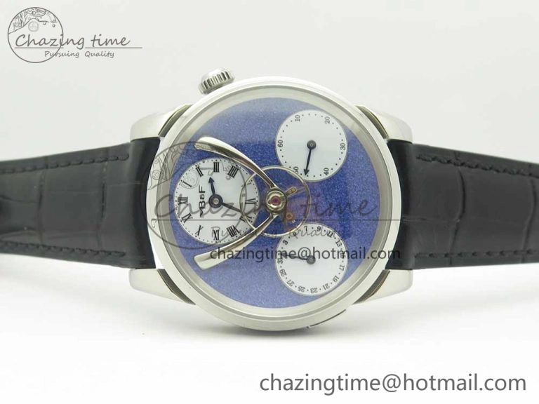 MB&F Legacy Machine Split Escapement CYF Best Edition Blue Dial On Black Leather Strap SmartChoice 7590