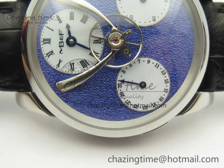 MB&F Legacy Machine Split Escapement CYF Best Edition Blue Dial On Black Leather Strap SmartChoice 7590