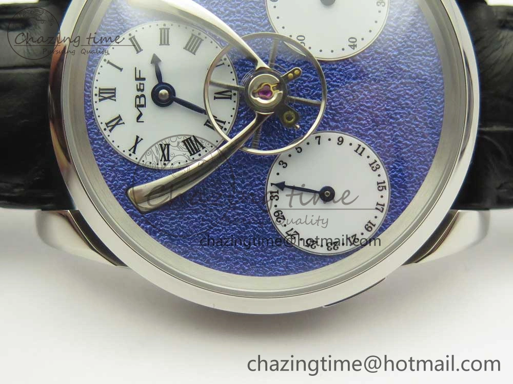 MB&F Legacy Machine Split Escapement CYF Best Edition Blue Dial On Black Leather Strap SmartChoice 7590