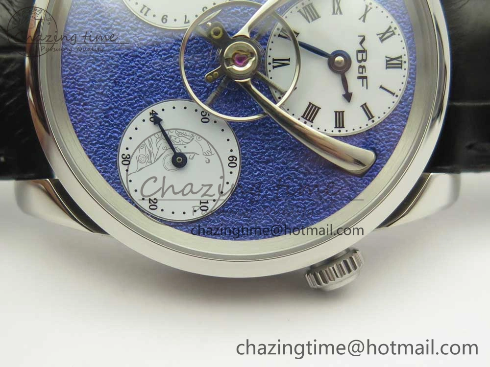 MB&F Legacy Machine Split Escapement CYF Best Edition Blue Dial On Black Leather Strap SmartChoice 7590