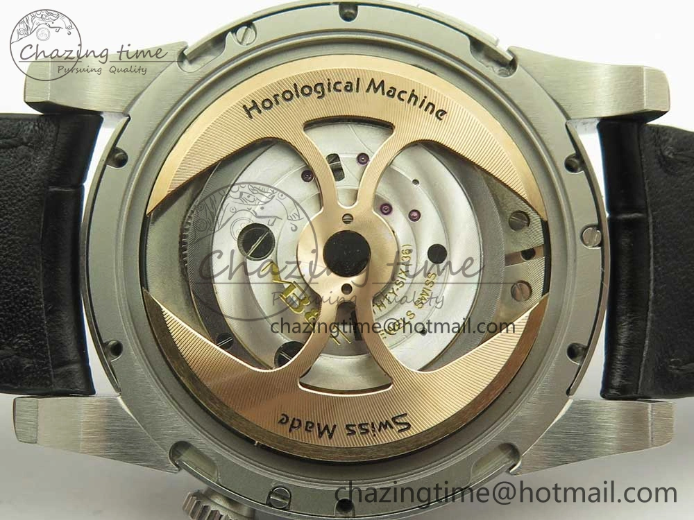 MB&F Legacy Machine Split Escapement CYF Best Edition Gray Dial On Black Leather Strap SoftTouch 7598