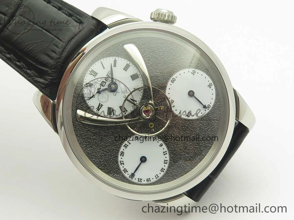 MB&F Legacy Machine Split Escapement CYF Best Edition Gray Dial On Black Leather Strap SoftTouch 7598