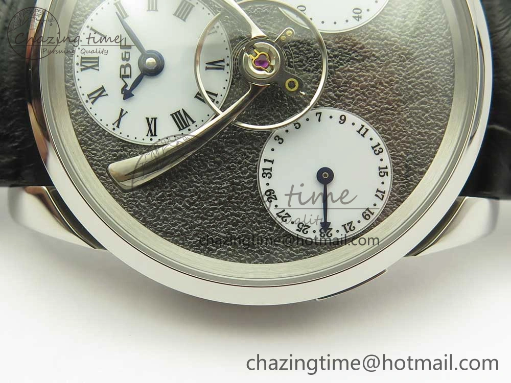 MB&F Legacy Machine Split Escapement CYF Best Edition Gray Dial On Black Leather Strap SoftTouch 7598