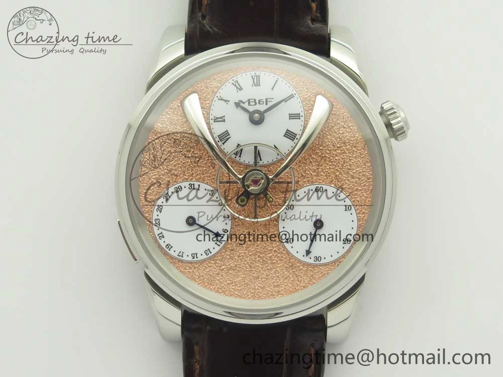 MB&F Legacy Machine Split Escapement CYF Best Edition RG Dial On Black Leather Strap ZeroBulk 7602