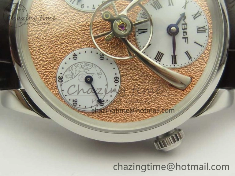 MB&F Legacy Machine Split Escapement CYF Best Edition RG Dial On Black Leather Strap ZeroBulk 7602