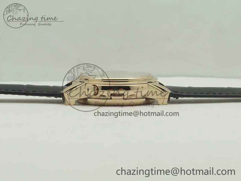 MultiPurpose Malte Dual Time Regulator RG K11 Maker White Dial on Black Leather Strap A23J 9955