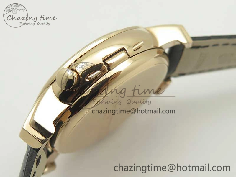 MultiPurpose Malte Dual Time Regulator RG K11 Maker White Dial on Black Leather Strap A23J 9955