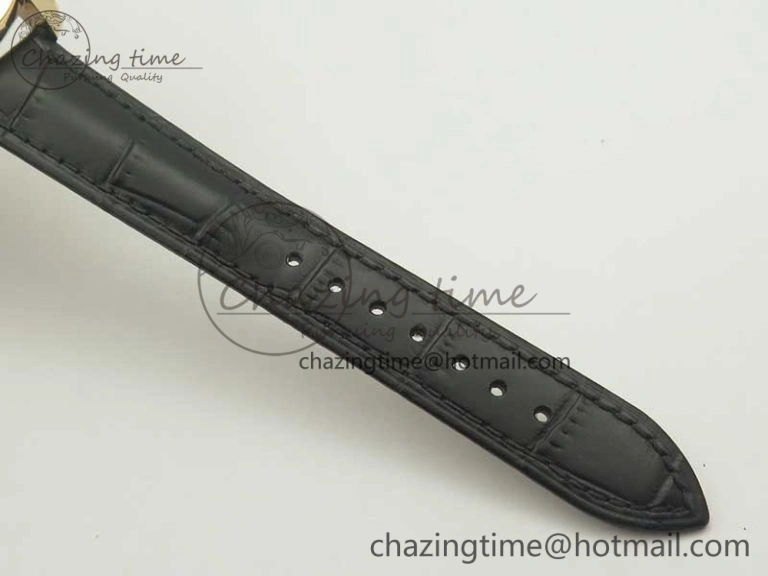 MultiPurpose Malte Dual Time Regulator RG K11 Maker White Dial on Black Leather Strap A23J 9955