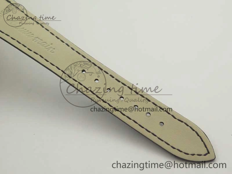 MultiPurpose Malte Dual Time Regulator RG K11 Maker White Dial on Black Leather Strap A23J 9955
