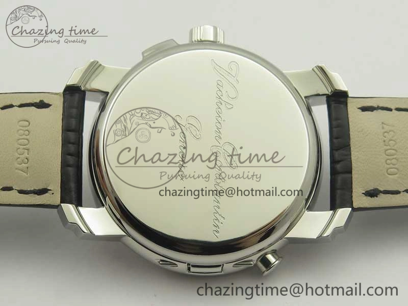 Malte Dual Time Regulator SS K11 Maker Black Dial on Black Leather Strap A23J Compact 9954