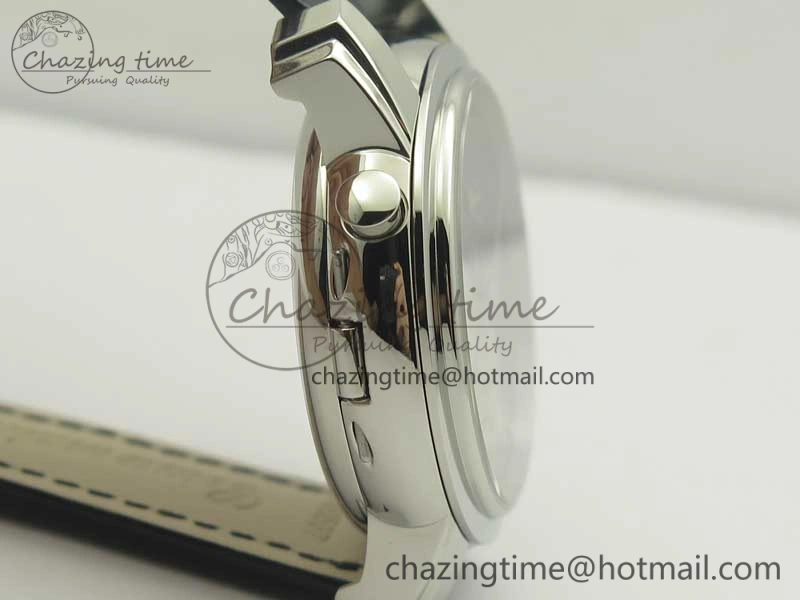 Malte Dual Time Regulator SS K11 Maker Black Dial on Black Leather Strap A23J Compact 9954