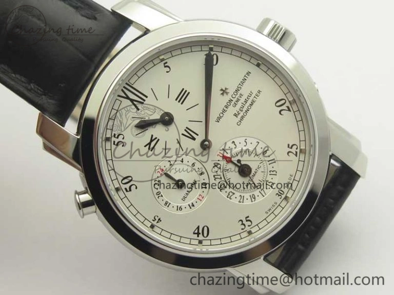 Minimalist Malte Dual Time Regulator SS K11 Maker White Dial on Black Leather Strap A23J 9952