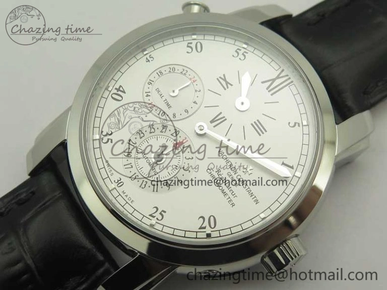 Minimalist Malte Dual Time Regulator SS K11 Maker White Dial on Black Leather Strap A23J 9952