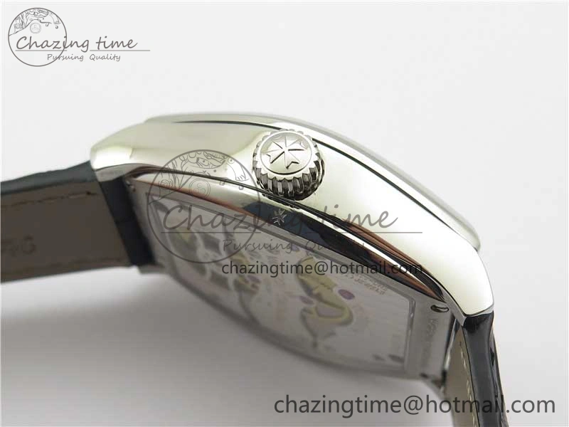 Malte Tourbillon SS VCR Best Edition Gray Dial on Black Croco Leather Strap Elegant 9907