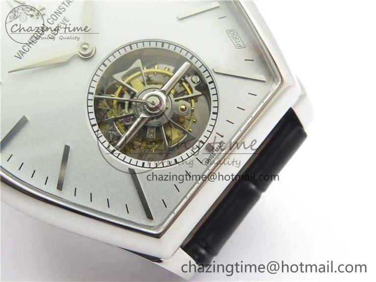 Malte Tourbillon SS VCR Best Edition Gray Dial on Black Croco Leather Strap Elegant 9907