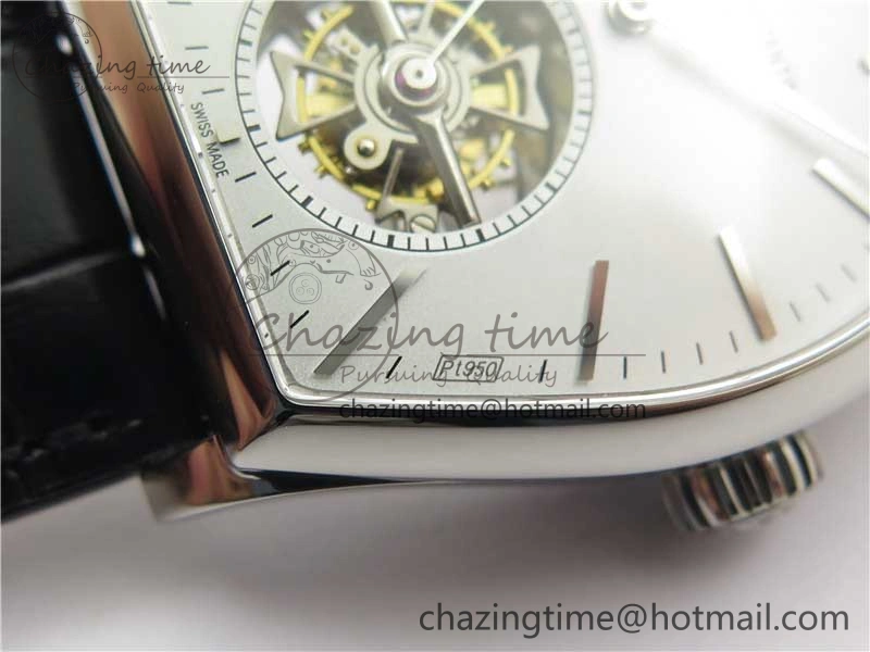 Malte Tourbillon SS VCR Best Edition Gray Dial on Black Croco Leather Strap Elegant 9907