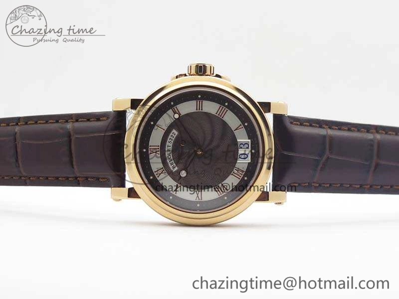Efficient Marine 5222 RG HGF 1:1 Best Edition Brown Dial On Leather Strap Asian Cal.517GG (Free Rubber Strap) 5362