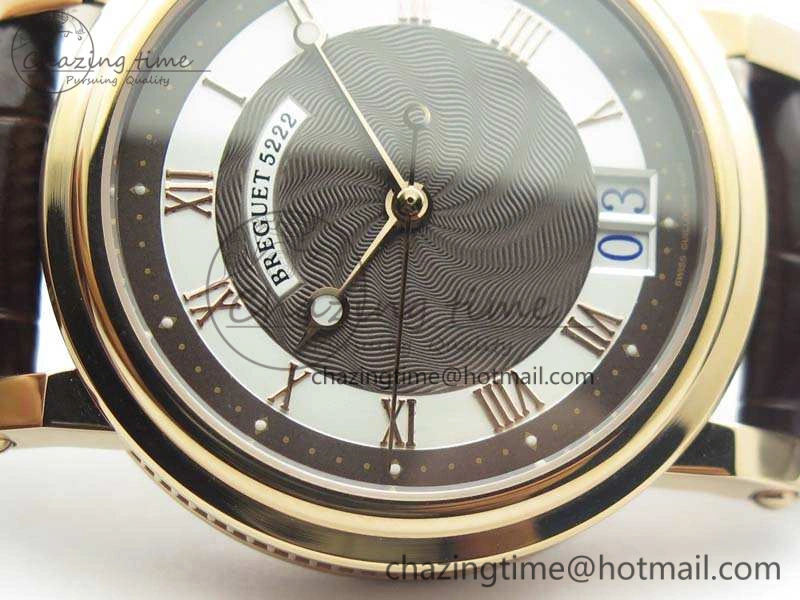 Efficient Marine 5222 RG HGF 1:1 Best Edition Brown Dial On Leather Strap Asian Cal.517GG (Free Rubber Strap) 5362