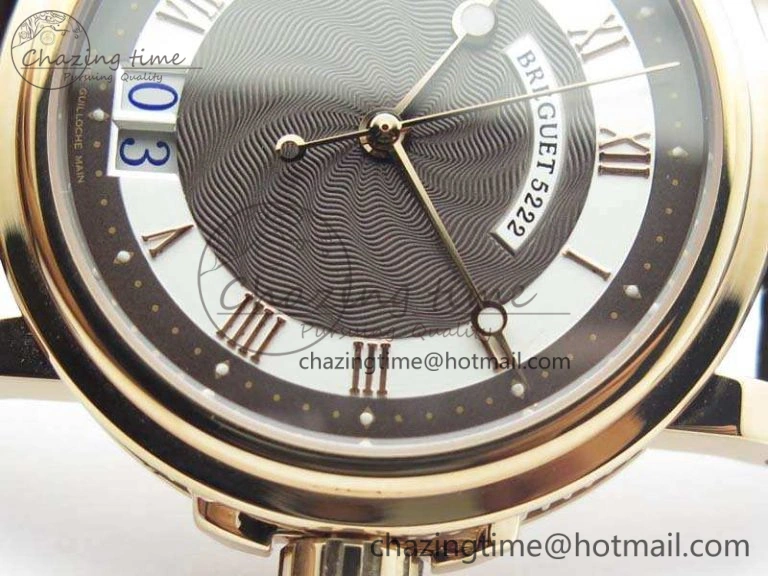 Efficient Marine 5222 RG HGF 1:1 Best Edition Brown Dial On Leather Strap Asian Cal.517GG (Free Rubber Strap) 5362