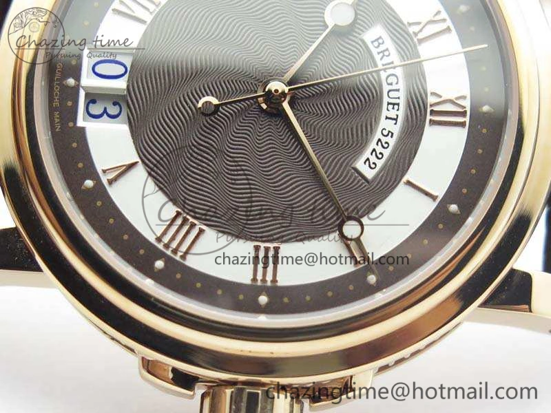 Efficient Marine 5222 RG HGF 1:1 Best Edition Brown Dial On Leather Strap Asian Cal.517GG (Free Rubber Strap) 5362