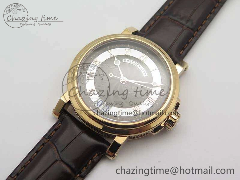 Efficient Marine 5222 RG HGF 1:1 Best Edition Brown Dial On Leather Strap Asian Cal.517GG (Free Rubber Strap) 5362