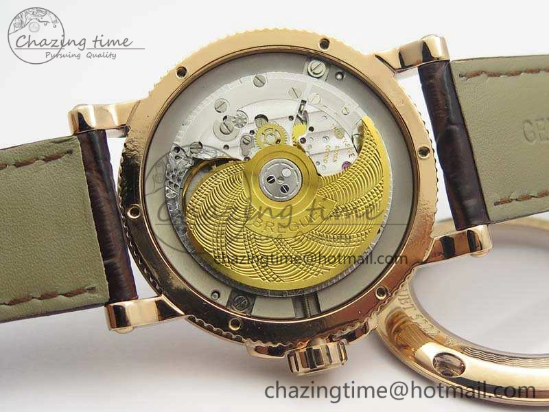 Efficient Marine 5222 RG HGF 1:1 Best Edition Brown Dial On Leather Strap Asian Cal.517GG (Free Rubber Strap) 5362