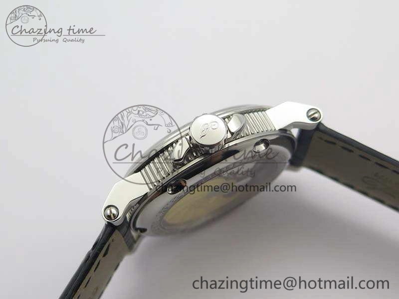Marine 5222 SS HGF 1:1 Best Edition Black Dial On Leather Strap Asian Cal.517GG (Free Rubber Strap) Unique 5358