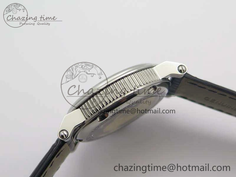 Marine 5222 SS HGF 1:1 Best Edition Black Dial On Leather Strap Asian Cal.517GG (Free Rubber Strap) Unique 5358