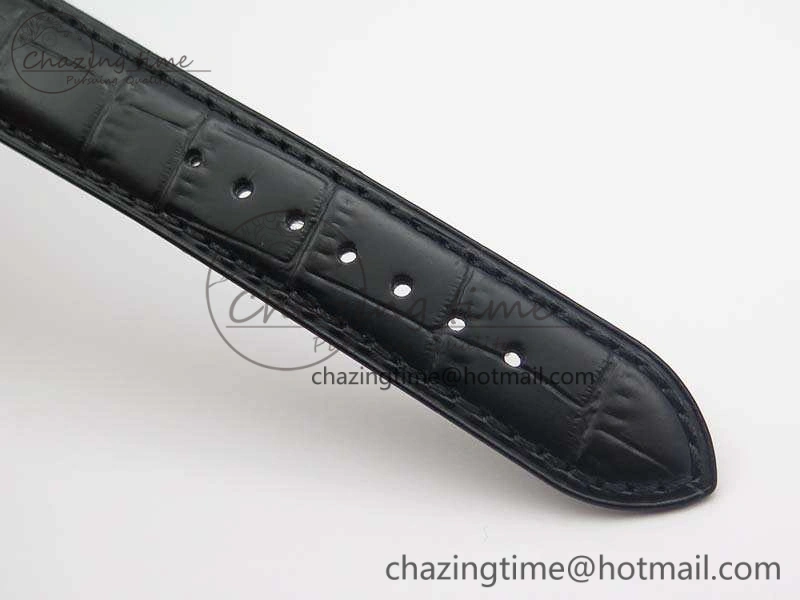 Marine 5222 SS HGF 1:1 Best Edition Black Dial On Leather Strap Asian Cal.517GG (Free Rubber Strap) Unique 5358