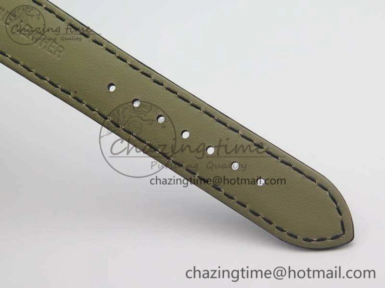 Marine 5222 SS HGF 1:1 Best Edition Black Dial On Leather Strap Asian Cal.517GG (Free Rubber Strap) Unique 5358