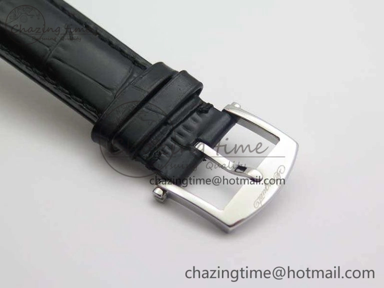 Marine 5222 SS HGF 1:1 Best Edition Black Dial On Leather Strap Asian Cal.517GG (Free Rubber Strap) Unique 5358