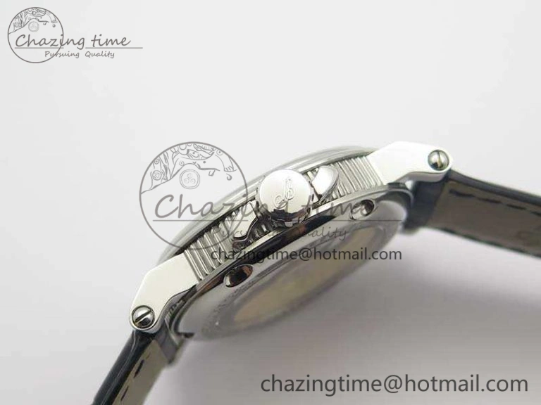 Lightweight Marine 5222 SS HGF 1:1 Best Edition Blue Dial On Leather Strap Asian Cal.517GG (Free Rubber Strap) 5357