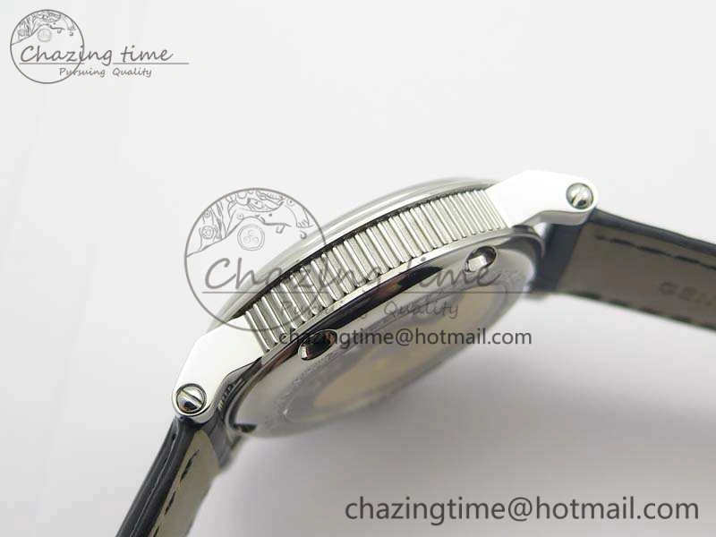 Lightweight Marine 5222 SS HGF 1:1 Best Edition Blue Dial On Leather Strap Asian Cal.517GG (Free Rubber Strap) 5357
