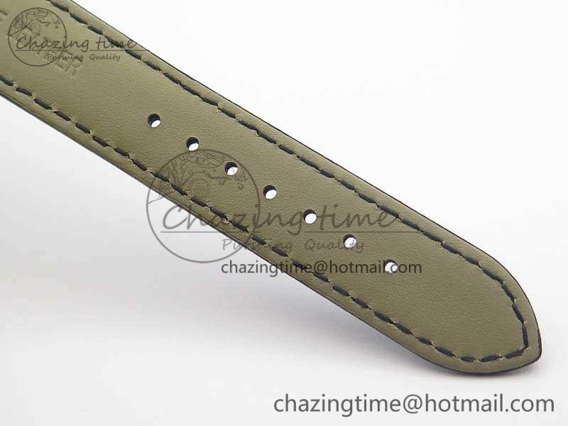 Lightweight Marine 5222 SS HGF 1:1 Best Edition Blue Dial On Leather Strap Asian Cal.517GG (Free Rubber Strap) 5357