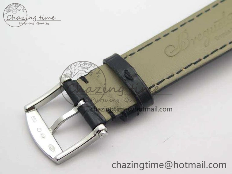Lightweight Marine 5222 SS HGF 1:1 Best Edition Blue Dial On Leather Strap Asian Cal.517GG (Free Rubber Strap) 5357