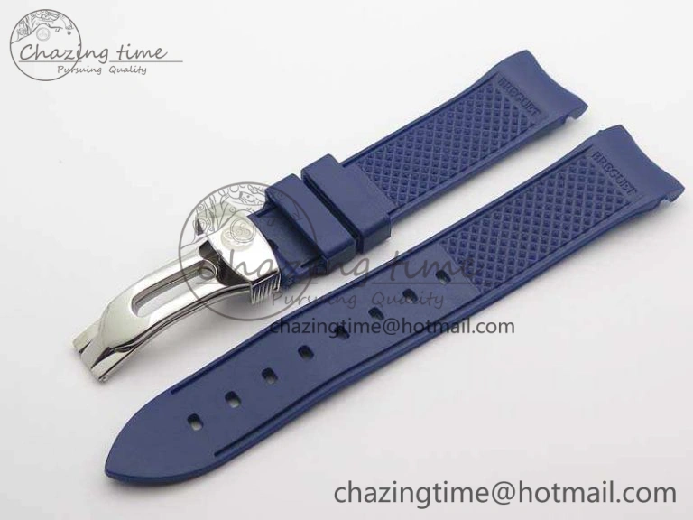 Lightweight Marine 5222 SS HGF 1:1 Best Edition Blue Dial On Leather Strap Asian Cal.517GG (Free Rubber Strap) 5357