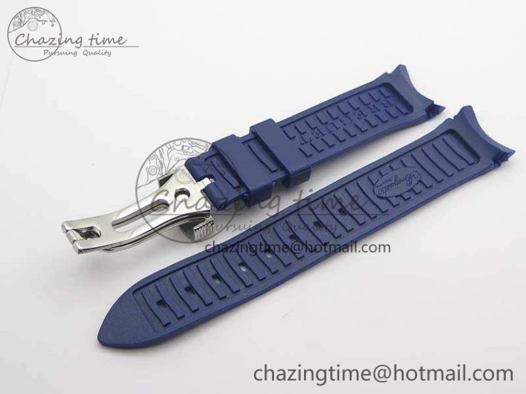 Lightweight Marine 5222 SS HGF 1:1 Best Edition Blue Dial On Leather Strap Asian Cal.517GG (Free Rubber Strap) 5357