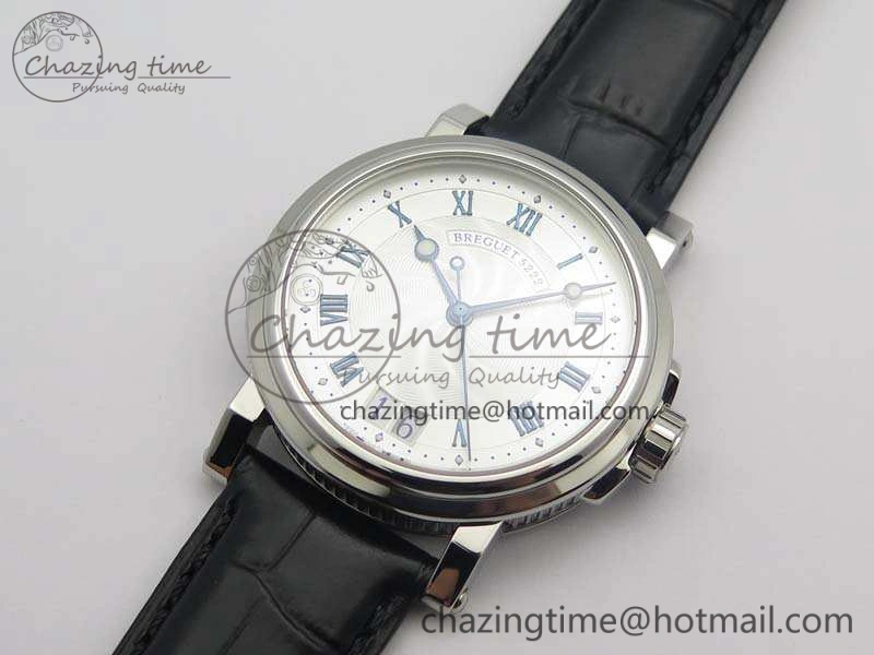 MoistureWicking Marine 5222 SS HGF 1:1 Best Edition White Dial On Leather Strap Asian Cal.517GG (Free Rubber Strap) 5359