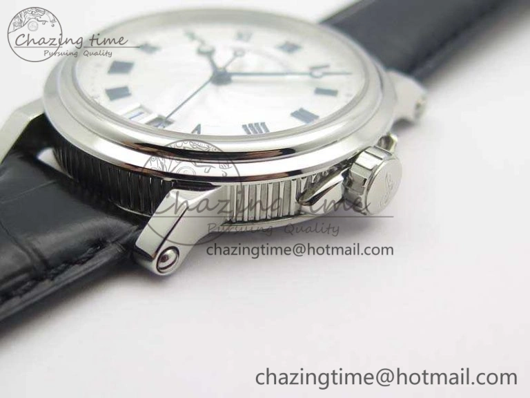 MoistureWicking Marine 5222 SS HGF 1:1 Best Edition White Dial On Leather Strap Asian Cal.517GG (Free Rubber Strap) 5359