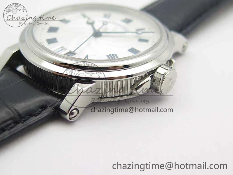 MoistureWicking Marine 5222 SS HGF 1:1 Best Edition White Dial On Leather Strap Asian Cal.517GG (Free Rubber Strap) 5359