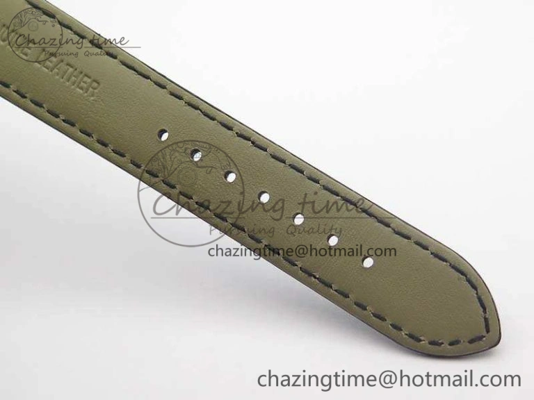 MoistureWicking Marine 5222 SS HGF 1:1 Best Edition White Dial On Leather Strap Asian Cal.517GG (Free Rubber Strap) 5359